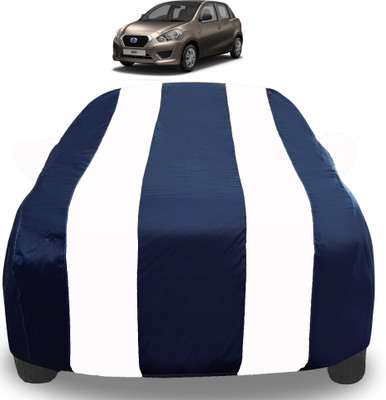 Auto Hub Car Cover For Datsun Go (With Mirror Pockets)(White)