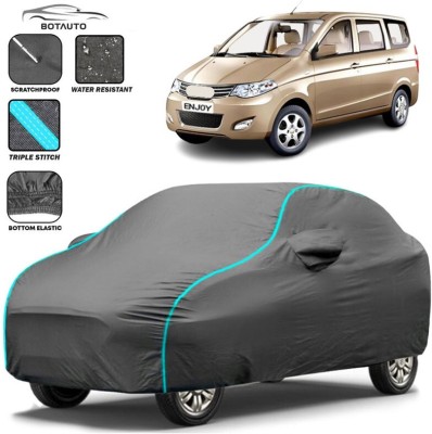 BOTAUTO Car Cover For Chevrolet Enjoy, Universal For Car (With Mirror Pockets)(Grey, For 2008, 2009, 2010, 2011, 2012, 2013, 2014, 2015, 2016, 2017, 2018, 2019, 2020, 2021, 2022, 2023 Models)