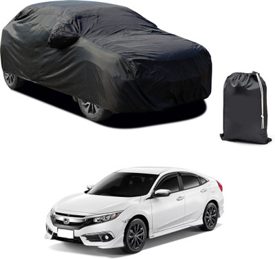 PAGORA Car Cover For Honda Civic (With Mirror Pockets)(Black)