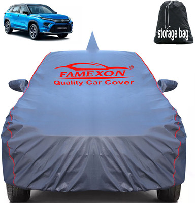 FAMEXON Car Cover For Toyota Urban Cruiser (With Mirror Pockets)(Grey)