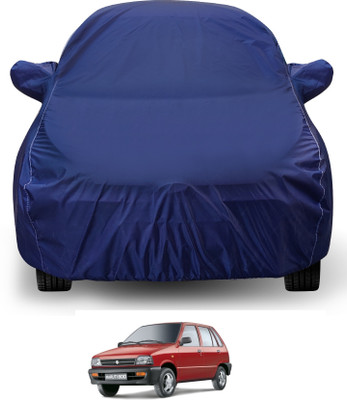 Auto Hub Car Cover For Maruti Suzuki 800 (With Mirror Pockets)(Blue)