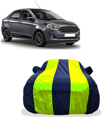 Tricway Car Cover For Ford Figo Aspire Titanium Blu Diesel (With Mirror Pockets)(Yellow)