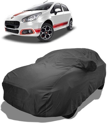 Coxtor Car Cover For Fiat Abarth Punto EVO 1.4 T-Jet (With Mirror Pockets)(Grey)