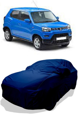 Coxtor Car Cover For Maruti Suzuki S-Presso LXI Petrol (With Mirror Pockets)(Blue)