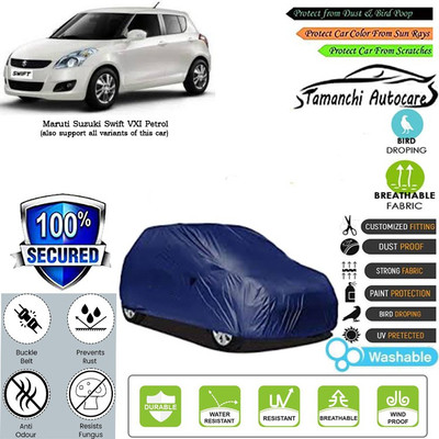 Tamanchi Autocare Car Cover For Maruti Suzuki Swift VXI Petrol(Blue)