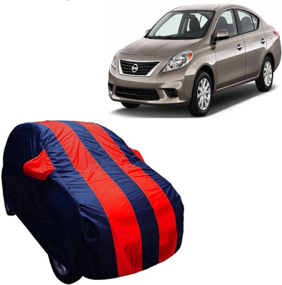 ABS AUTO TREND Car Cover For Nissan Sunny (With Mirror Pockets)(Blue, Red)