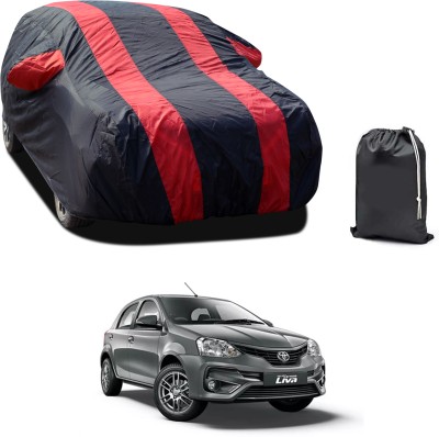 CODOKI Car Cover For Toyota Etios Liva (With Mirror Pockets)(Red, For 2019, 2020, 2021, 2022, 2023 Models)