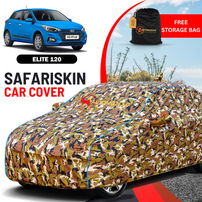 AUTOMOZEXO Car Cover For Hyundai Elite i20 (With Mirror Pockets)(Multicolor)