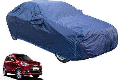 MOCKHE Car Cover For Maruti Suzuki Alto K10 (With Mirror Pockets)(Blue)