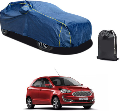PAGORA Car Cover For Ford Figo (With Mirror Pockets)(Blue, For 2019, 2020, 2021, 2022, 2023 Models)