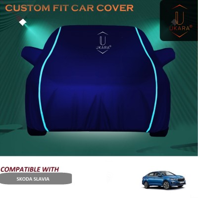 Ukara Car Cover For Skoda Slavia (With Mirror Pockets)(Blue)