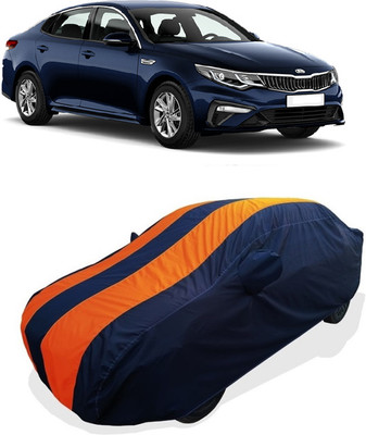 Coxtor Car Cover For Kia Optima (With Mirror Pockets)(Orange)