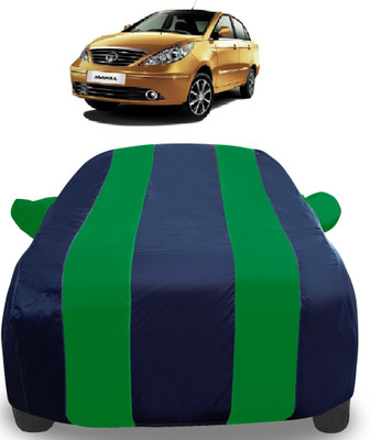 Amanzo Car Cover For Tata Manza (With Mirror Pockets)(Green)