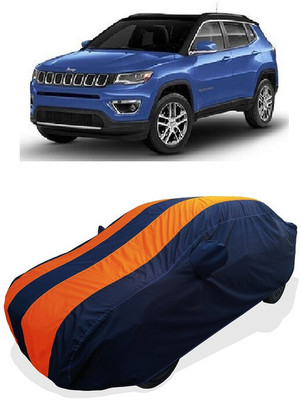 Coxtor Car Cover For Jeep Compass 2.0 Limited 4X4 (With Mirror Pockets)(Orange)