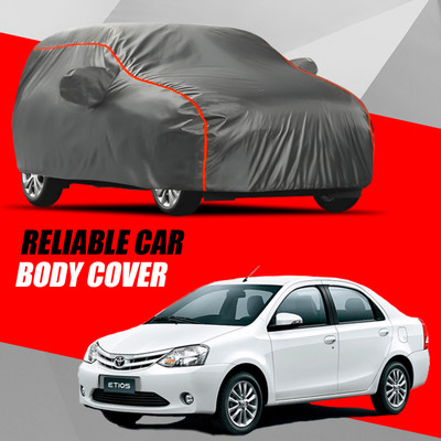 KULTEX Car Cover For Toyota Etios (With Mirror Pockets)(Multicolor)