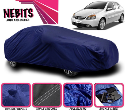 NEBITS Car Cover For Tata Indigo CS (With Mirror Pockets)(Blue)