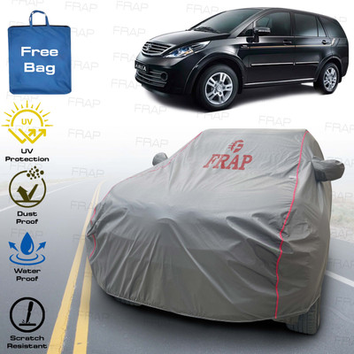 Frap Car Cover For Tata Aria, Aria Pleasure 4x2, Aria Pride 4x4 (With Mirror Pockets)(Grey, Red)