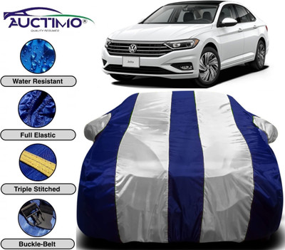 AUCTIMO Car Cover For Volkswagen Jetta (With Mirror Pockets)(Multicolor)
