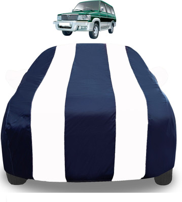 Amanzo Car Cover For Toyota Qualis (With Mirror Pockets)(White)