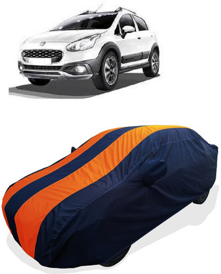 Coxtor Car Cover For Fiat Avventura Urban Cross 1.3 Multijet Active (With Mirror Pockets)(Orange)