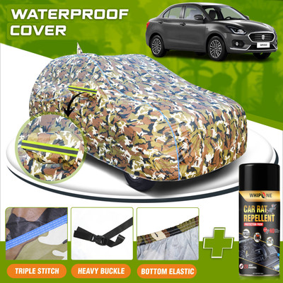 Whipone Car Cover For Maruti, Maruti Suzuki Dzire, Swift Dzire (With Mirror Pockets)(Green, For 2012, 2013, 2014, 2015, 2016 Models)