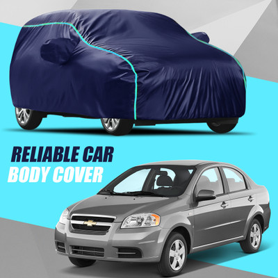 R Rayvin Star Car Cover For Chevrolet Aveo (With Mirror Pockets)(Multicolor)