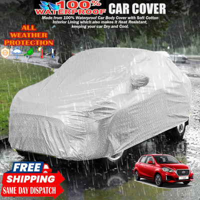 Tamanchi Autocare Car Cover For Datsun Go(Silver)