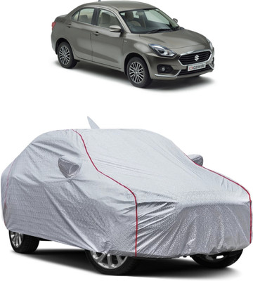 FRONCH Car Cover For Maruti Suzuki Swift Dzire (With Mirror Pockets)(Silver)