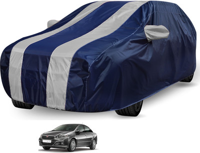 Auto Hub Car Cover For Fiat Linea (Without Mirror Pockets)(Black, Grey)