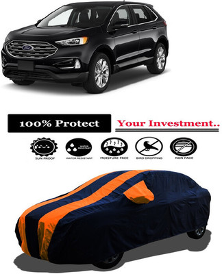 Amexride Car Cover For Ford Edge Titanium (With Mirror Pockets)(Orange)