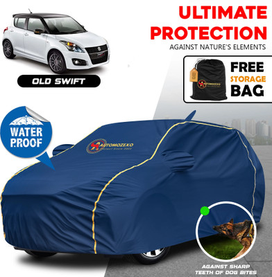 AUTOMOZEXO Car Cover For Maruti Suzuki Swift, Swift AMT VDI, Swift AMT VXI, Swift AMT ZDI, Swift AMT ZXI (With Mirror Pockets)(Blue)