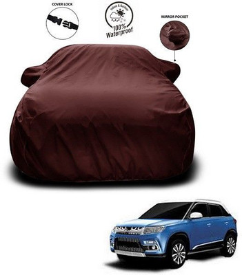 ANTHUB Car Cover For Maruti Suzuki Grand Vitara (With Mirror Pockets)(Maroon)