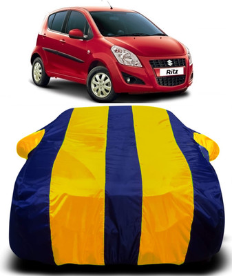 R Rayvin Star Car Cover For Maruti Suzuki Ritz (With Mirror Pockets)(Multicolor)