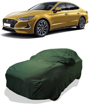 Coxtor Car Cover For Hyundai Sonata Magnum Opus (With Mirror Pockets)(Green)