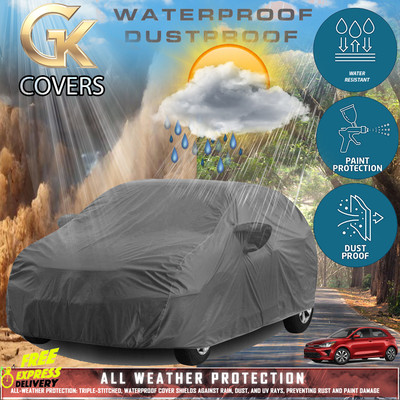 Tamanchi Autocare Car Cover For Kia Rio (With Mirror Pockets)(Grey)