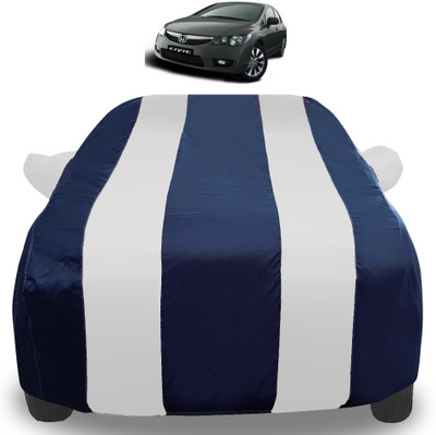 Auto Hub Car Cover For Honda Civic (With Mirror Pockets)(Silver)