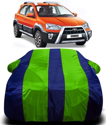 AXLOZ Car Cover For Toyota Etios Cross (With Mirror Pockets)(Multicolor)