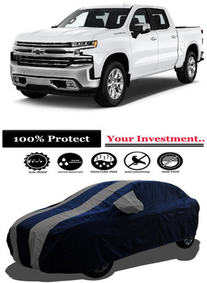 Amexride Car Cover For Chevrolet Silverado 1500 (With Mirror Pockets)(Grey)
