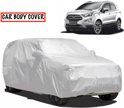 AXLOZ Car Cover For Ford Ecosport (With Mirror Pockets)(Silver)