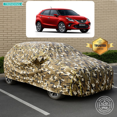 PAGORA Car Cover For Toyota Glanza G Smart Hybrid Petrol (With Mirror Pockets)(Yellow, Multicolor)