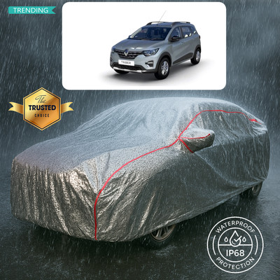 PAGORA Car Cover For Renault Triber RXT (With Mirror Pockets)(Silver)