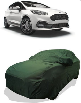 QLAX Car Cover For Maruti Fiesta Sport (With Mirror Pockets)(Green)