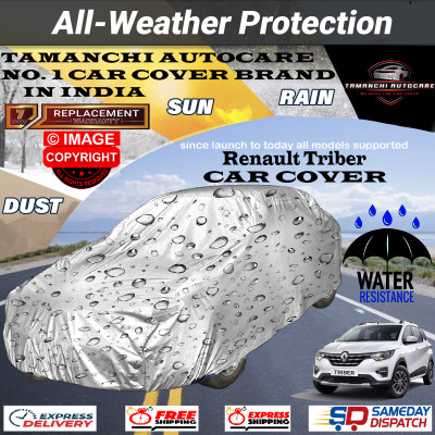 Tamanchi Autocare Car Cover For Renault Triber(Silver)