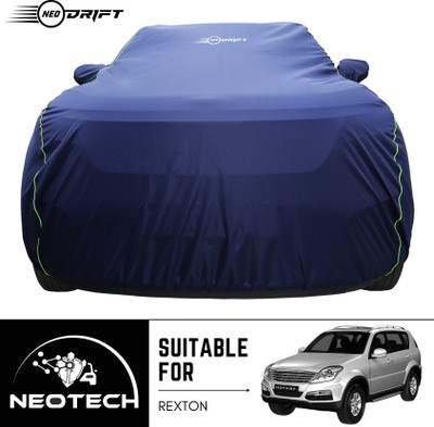 Neodrift Car Cover For Mahindra Rexton (With Mirror Pockets)(Blue)