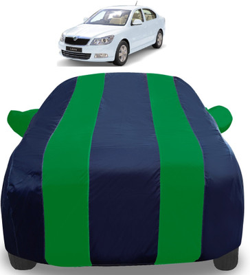 Amanzo Car Cover For Skoda Laura (With Mirror Pockets)(Green)