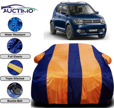 AUCTIMO Car Cover For Maruti Suzuki Ignis (With Mirror Pockets)(Multicolor)