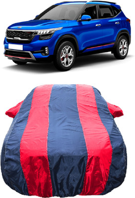 Wegather Car Cover For Kia Seltos GTK Petrol (With Mirror Pockets)(Red)