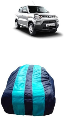 SRI GORAKHNATH TRADERS Car Cover For Maruti Suzuki S-Presso Vxi Plus (Without Mirror Pockets)(Blue, Multicolor)