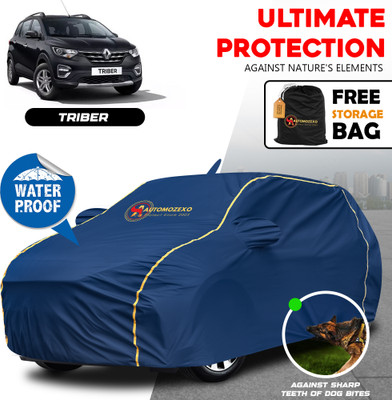 AUTOMOZEXO Car Cover For Renault Triber RXE, Triber RXL, Triber RXZ, Triber RXE Petrol, Triber RXZ Petrol (With Mirror Pockets)(Blue)