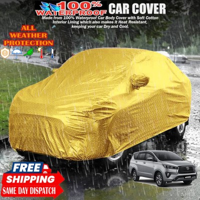 Tamanchi Autocare Car Cover For Toyota Innova(Gold)